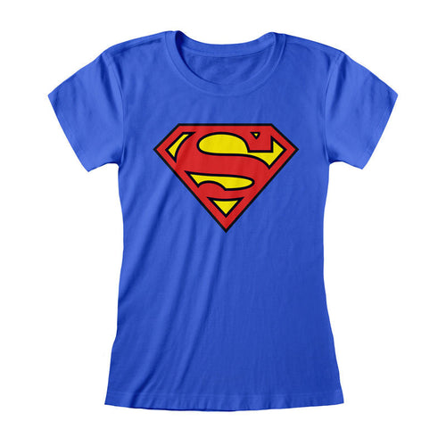 SUPERMAN - LOGOTIPO - CAMISETA ENTALLADA