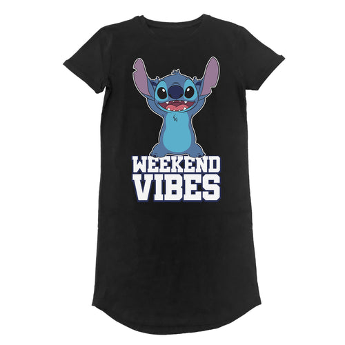 LILO & STITCH - WEEKEND VIBES - ROBE T-SHIRT