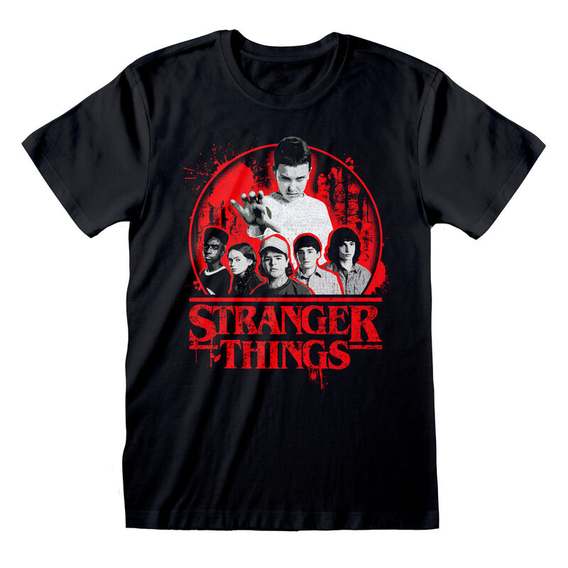 Stranger Things - Circle Logo - T-Shirt Black