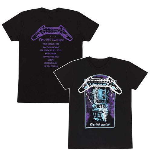 METALLICA - LISTE DES CHANSONS DE L'ANNIVERSAIRE DE LA RTL - T-SHIRT