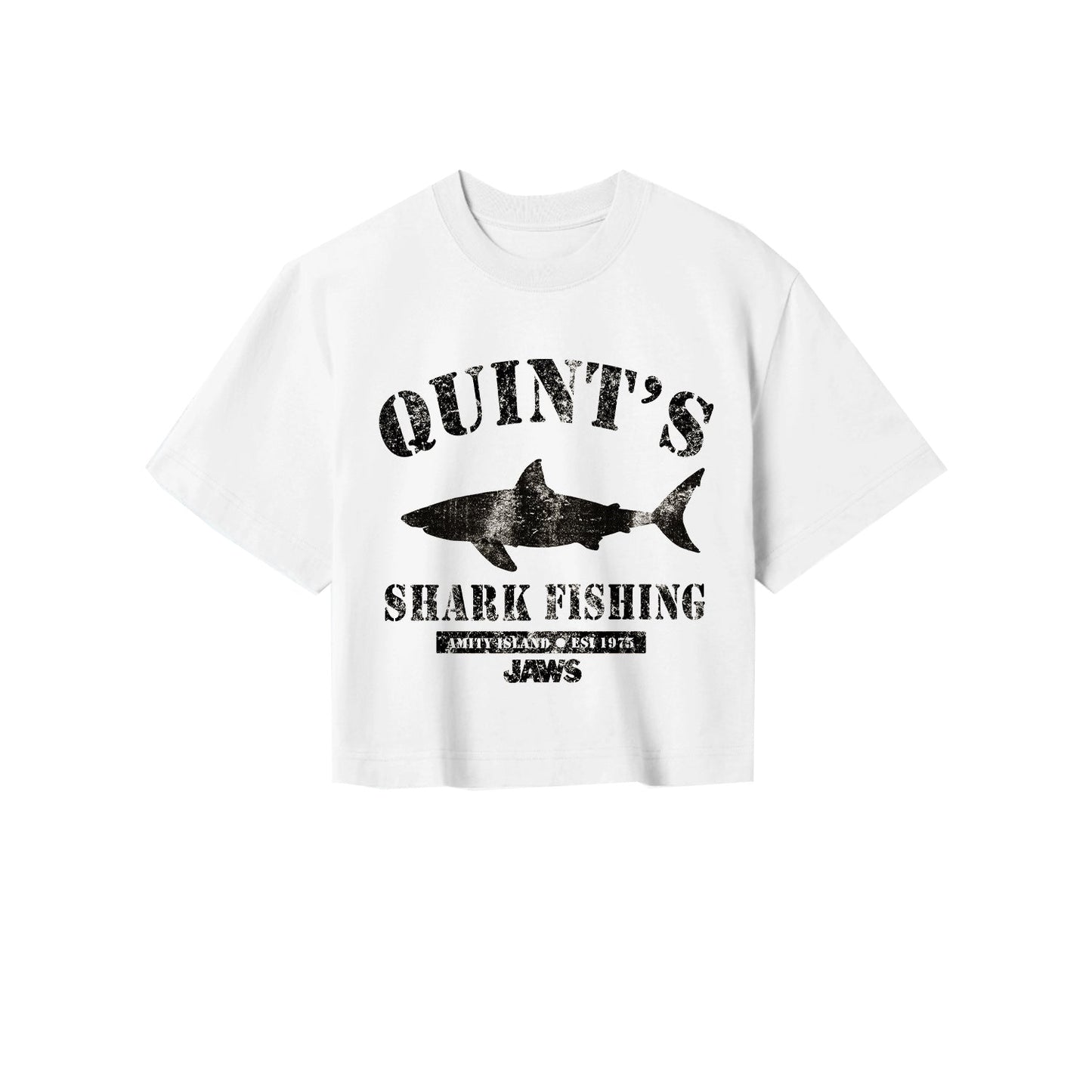 MANDÍBULAS - QUINTS PESCA DE TIBURONES - CAMISETA RECORTADA