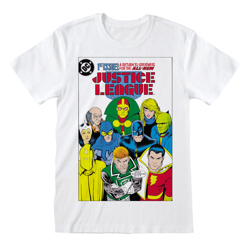 JUSTICE LEAGUE - COUVERTURE DE LA BANDE DESSINÉE - T-SHIRT
