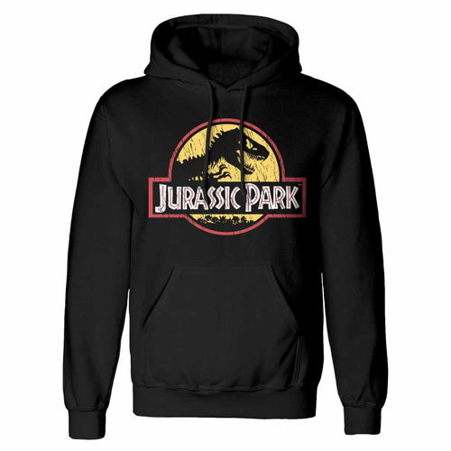 JURASSIC PARK - ORIGINAL LOGO DISTRESSED - SWEAT À CAPUCHE