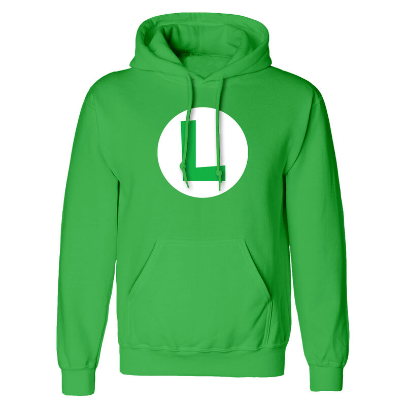 Nintendo Super Mario - Luigi Badge (Pullover) - Hoodie Green