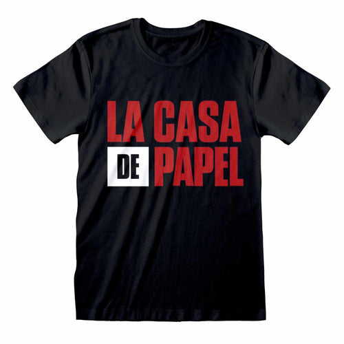 LA CASA DE PAPEL - CZARNE LOGO - T-SHIRT