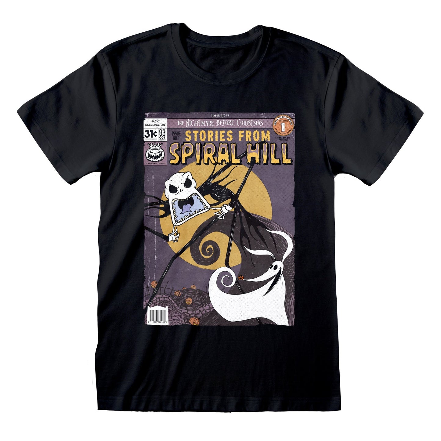 PESADILLA ANTES DE NAVIDAD - PORTADA DE SPIRAL HILL - CAMISETA