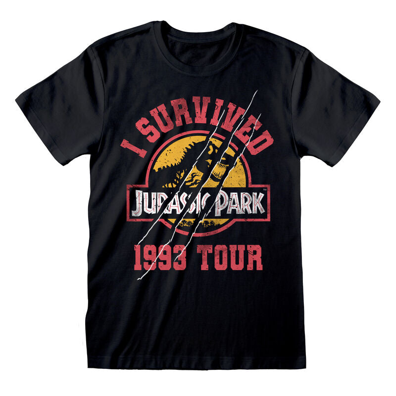 Jurassic Park - I Survived 1993 - T-Shirt Black