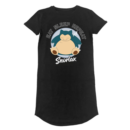POKEMON - ŚPIĄCY SNORLAX - SUKIENKA T-SHIRT