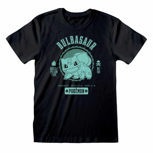 POKEMON - COLLEGIATE BULBASAUR - T-SHIRT
