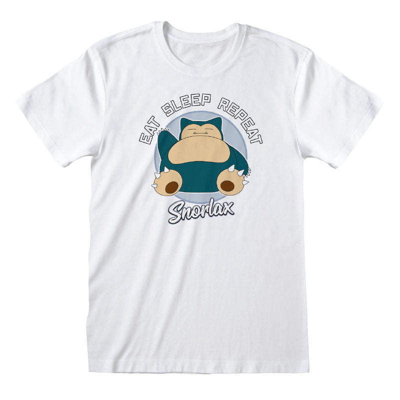Pokemon - Snorlax Eat Sleep Repeat - T-Shirt