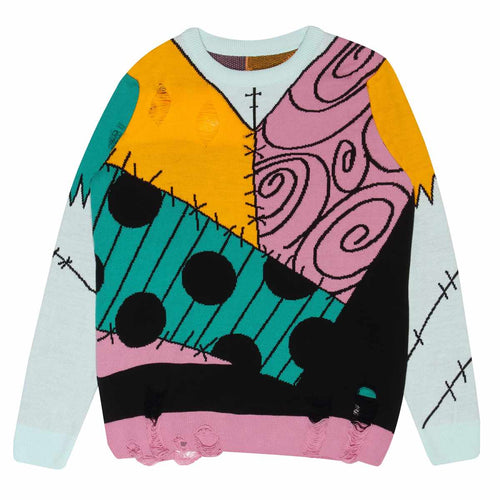 THE NIGHTMARE BEFORE CHRISTMAS - STRÓJ SALLY - SWETER Z PRZETARCIAMI