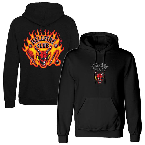 STRANGER THINGS - HELLFIRE CLUB FLAMES - HOODIE