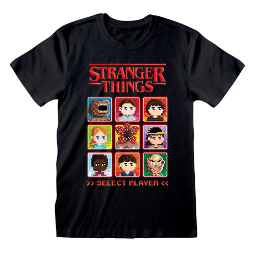 STRANGER THINGS - SELECT A PLAYER - T-SHIRT