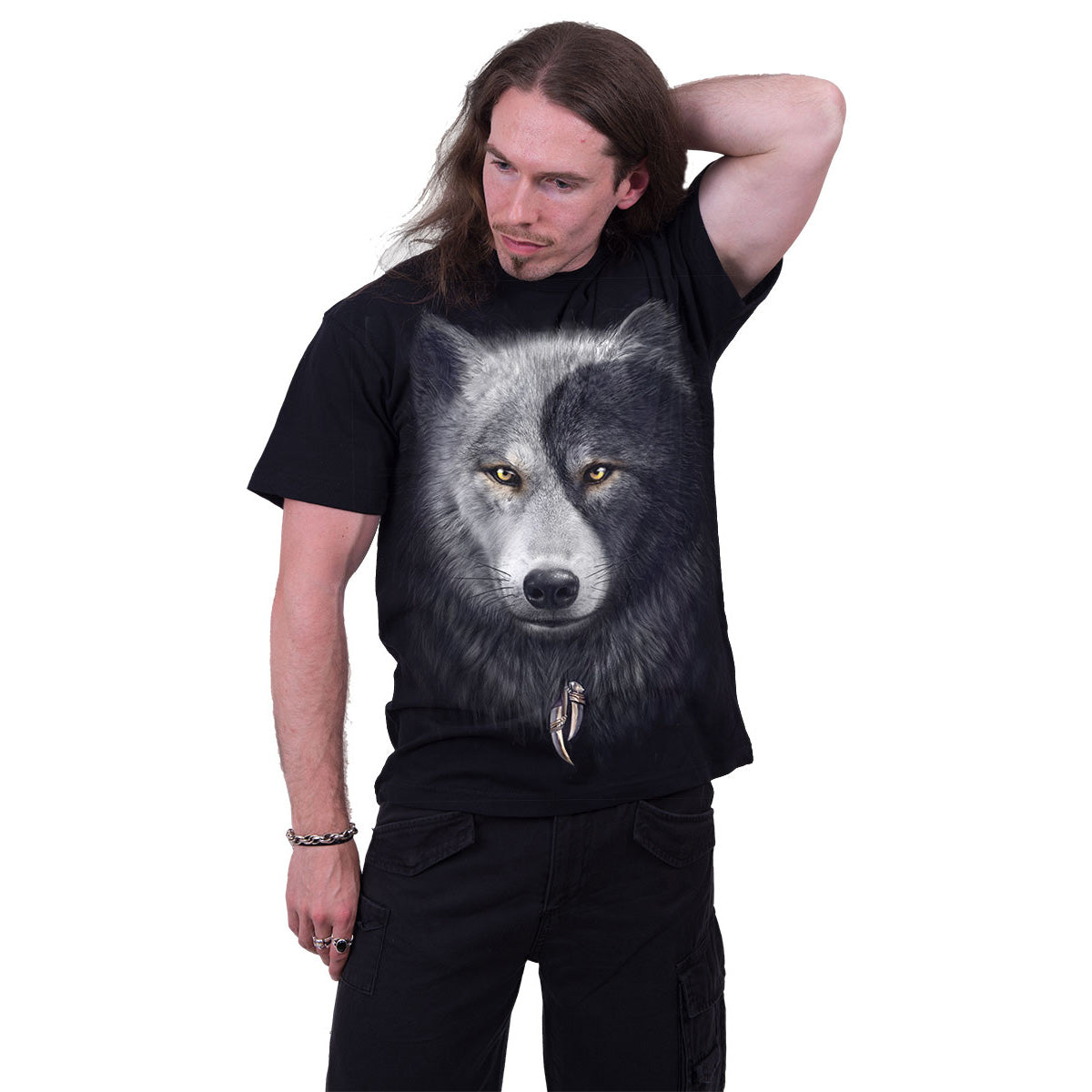 SPIRAL - WOLF CHI - T-SHIRT BLACK