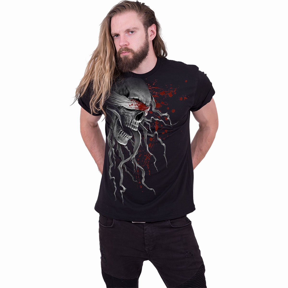 SPIRAL - BLIND FAITH - FRONT PRINT T-SHIRT