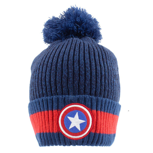 CAPTAIN AMERICA - LOGO - GORRO POM