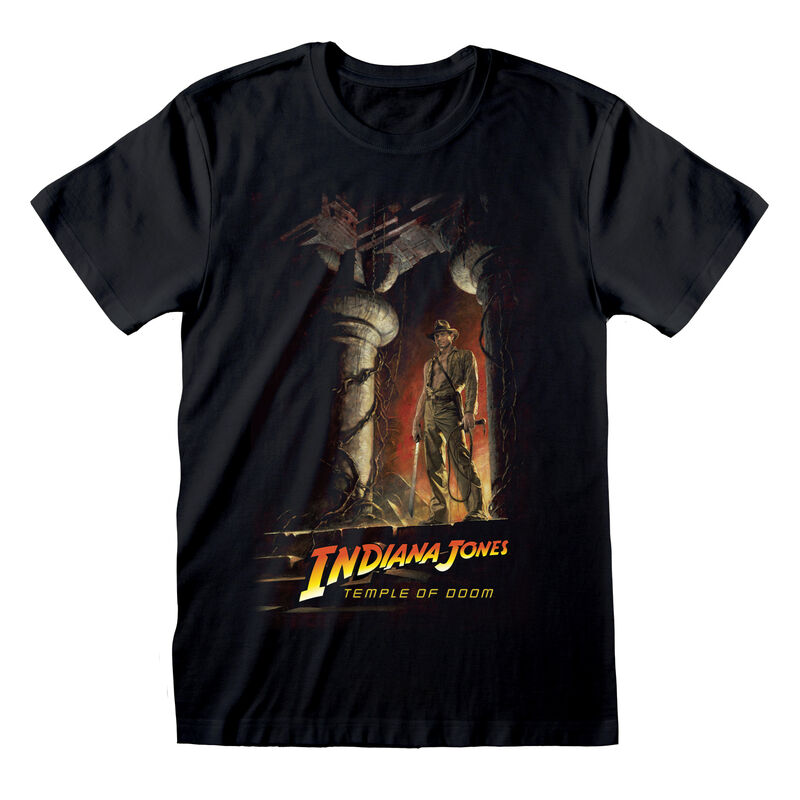 Indiana Jones - Temple Of Doom Poster - T-Shirt Black