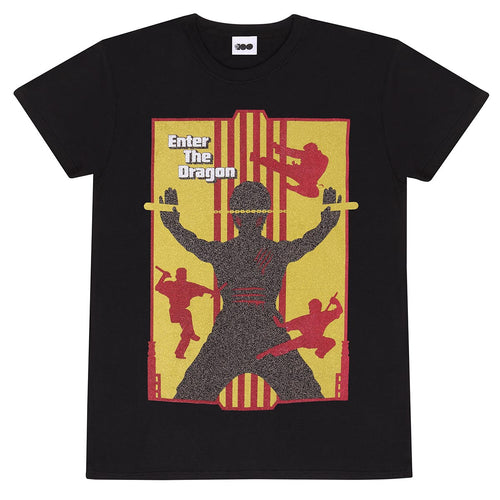 BRUCE LEE - PÓSTER DE ENTER THE DRAGON - CAMISETA