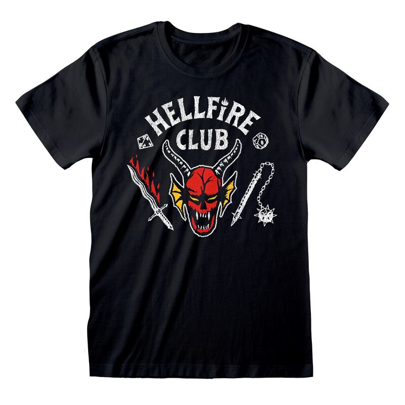 Stranger Things - Hellfire Club Logo Black - T-Shirt Black