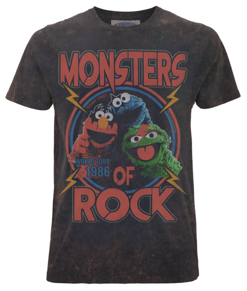 FAMOUS FOREVER - SESAME STREET - MONSTRUOS DEL ROCK - CAMISETA