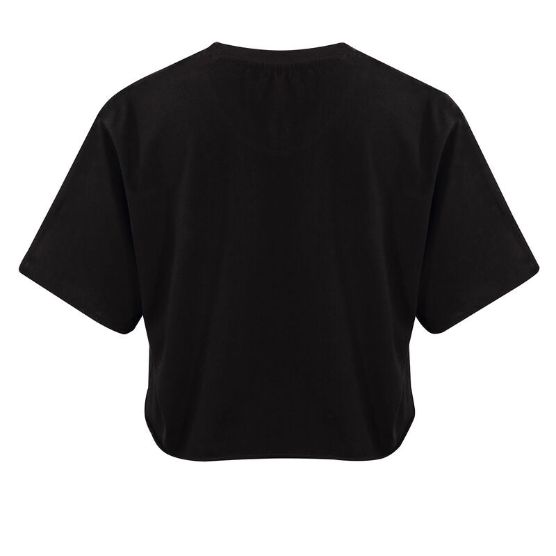 Emily The Strange - Problem Child - Cropped Raw Hem Tee Black