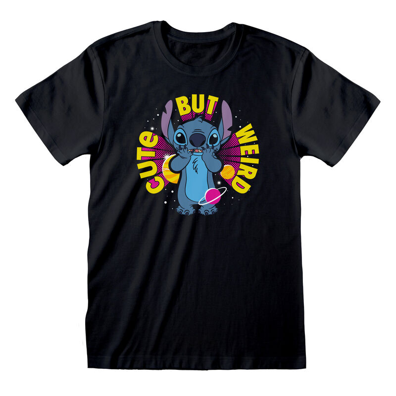 Disney Stitch - Cute But Weird - T-Shirt Black