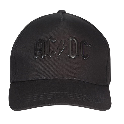 AC/DC - BŁYSZCZĄCE CZARNE LOGO - CZAPKA Z DASZKIEM
