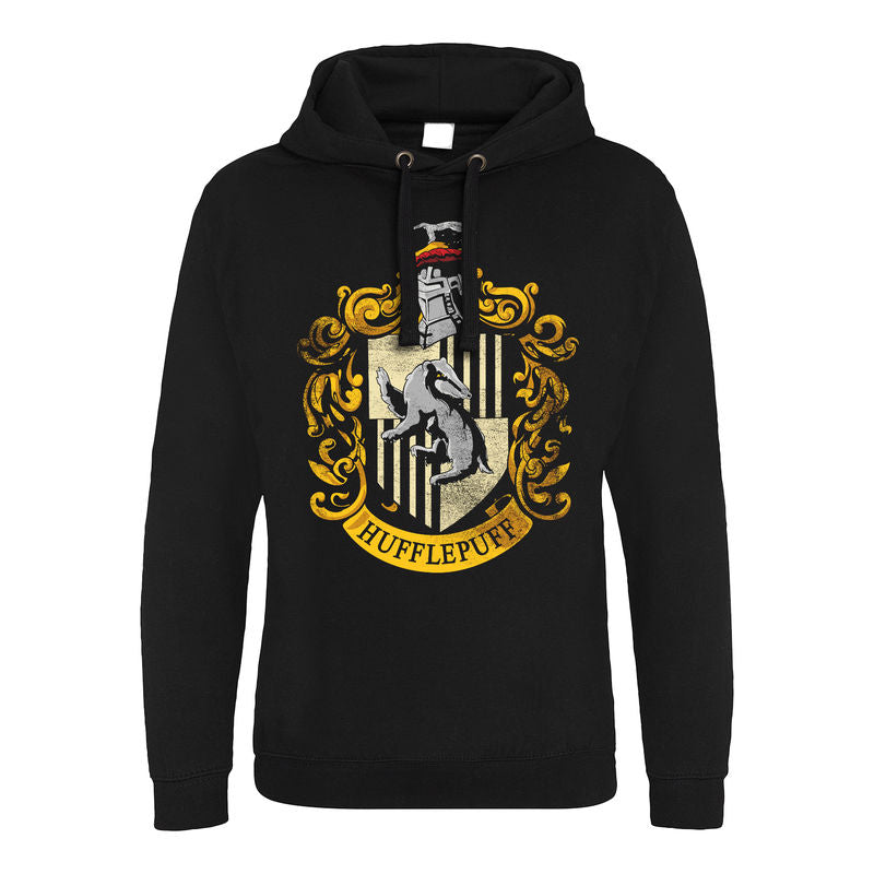 Harry Potter - Distressed Hufflepuff (Pocket-less Pullover) - Hoodie (No Pockets)