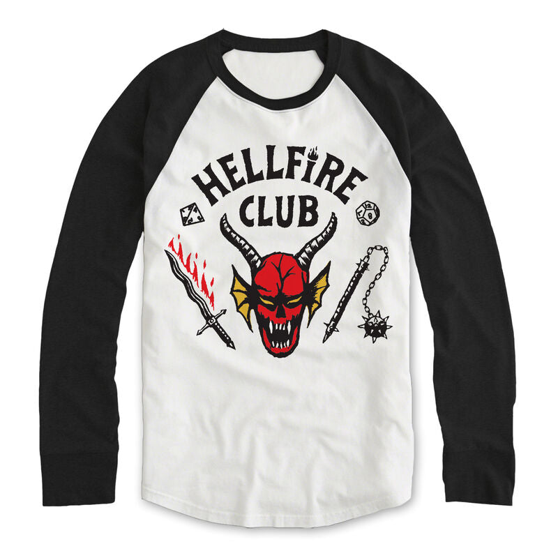 Stranger Things - Hellfire Club Crest - Unisex Long Sleeve Baseball