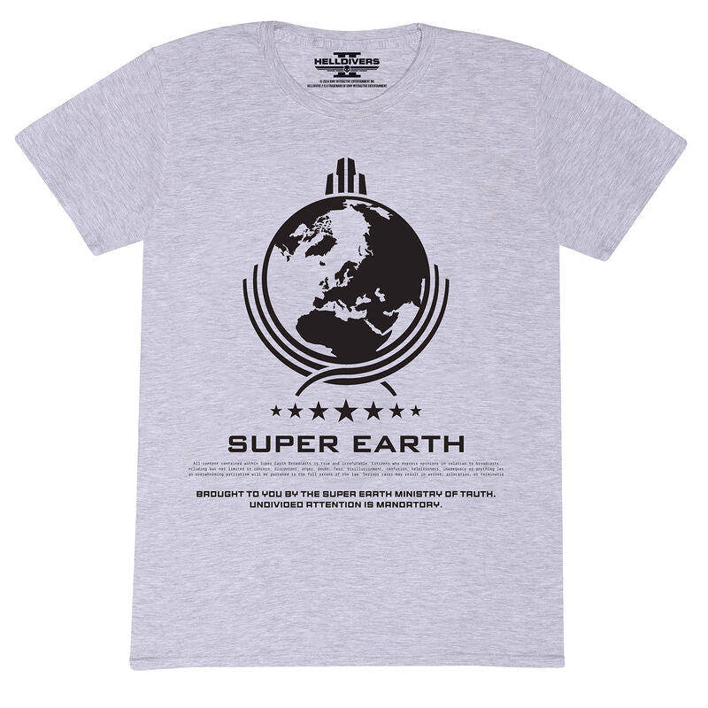 Helldivers 2 - Super Earth (T-Shirt) - T-Shirt Grey