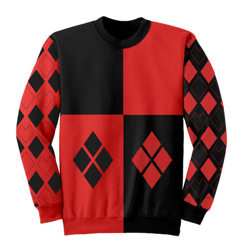 BATMAN - HARLEY QUINN DIAMANTEN - PULLOVER