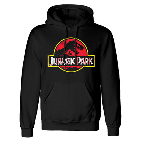 JURASSIC PARK - LOGO CLASSICO - FELPA CON CAPPUCCIO