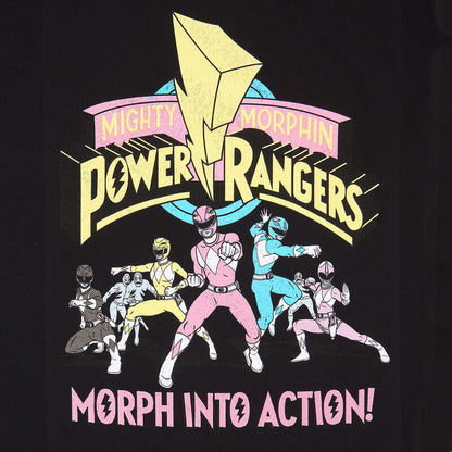 Power Rangers - Morph Into Action - T-Shirt Black