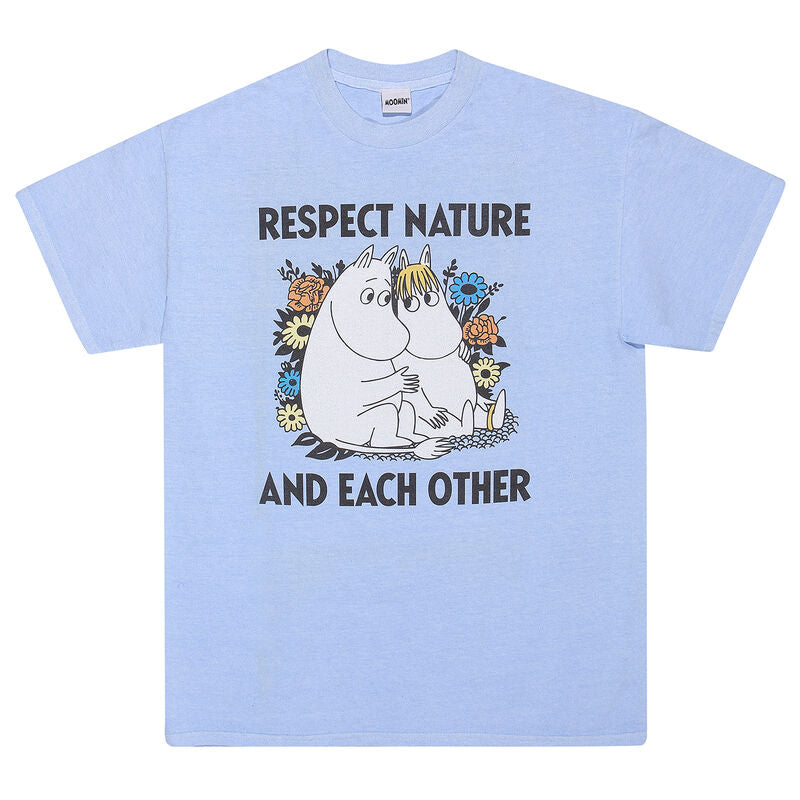 Moomins - Respect Nature - T-Shirt Blue