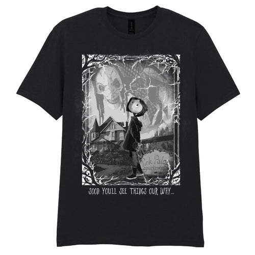 CORALINE - ESCENA DE TERROR - CAMISETA