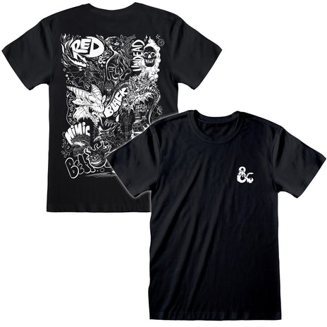 DUNGEONS AND DRAGONS - DOODLE - T-SHIRT