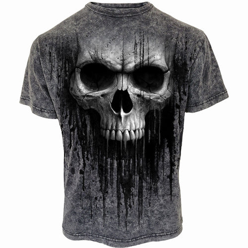 SPIRAL - ACID SKULL - ACID WASH T-SHIRT