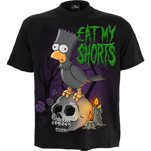 THE SIMPSONS - BART RAVEN - Front Print T-Shirt Schwarz