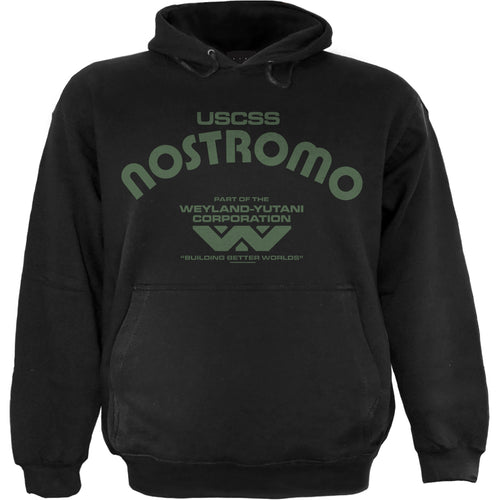 ALIEN - NOSTROMO - Sudadera con capucha Sólo frontal negro