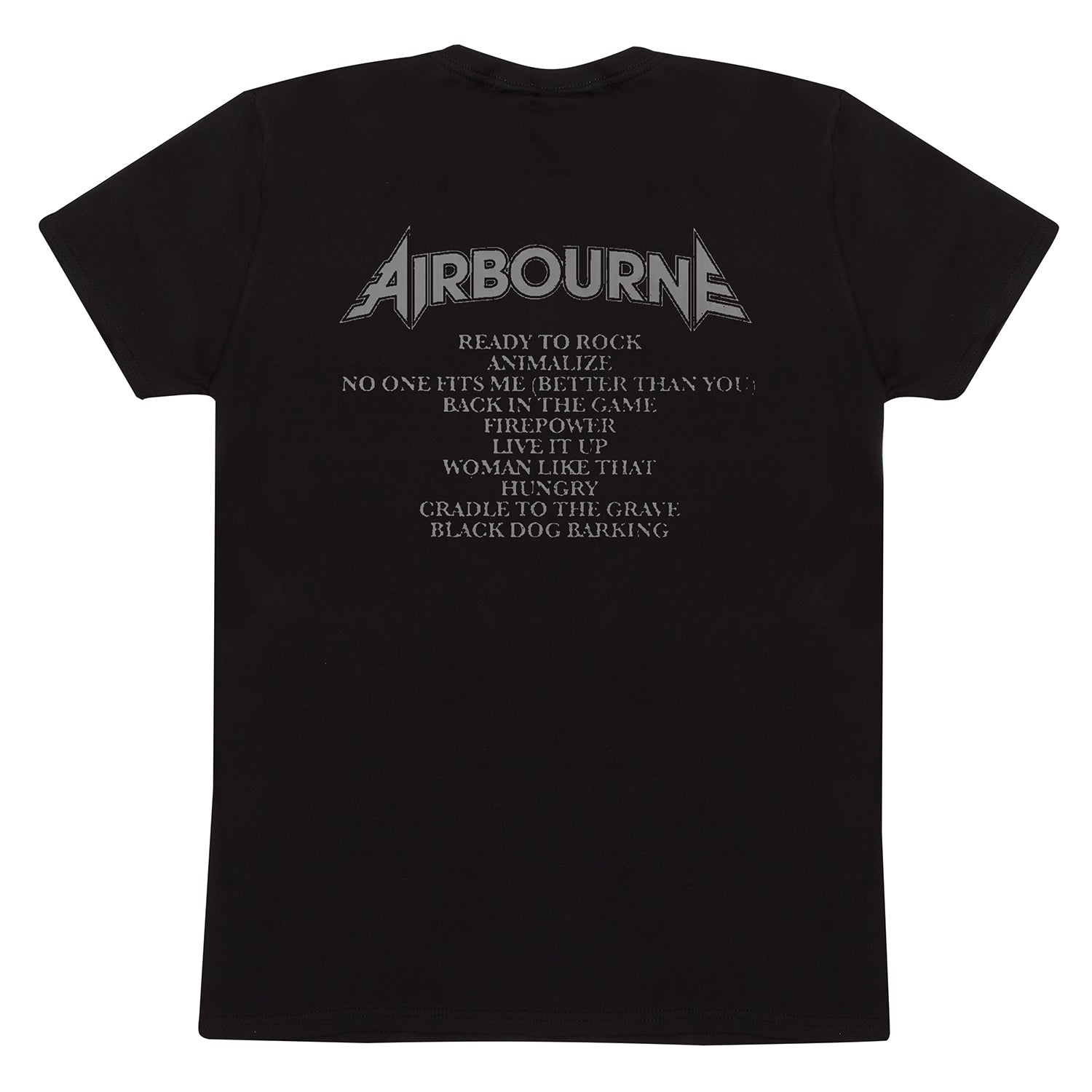 AIRBOURNE - BLACK DOG BARKING TRACKS - T-SHIRT