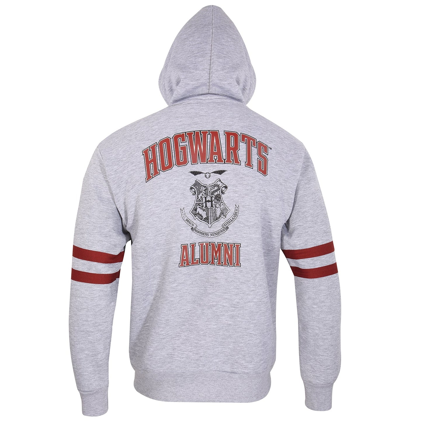 Harry Potter - Hogwarts Alumni Unisex Zipped Hoodie Contrast - Super Heroes Collection - Zipped Hoodie