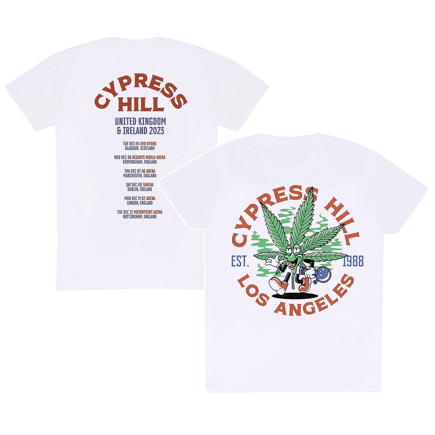 CYPRESS HILL - POT LEAF CARTOON - T-SHIRT