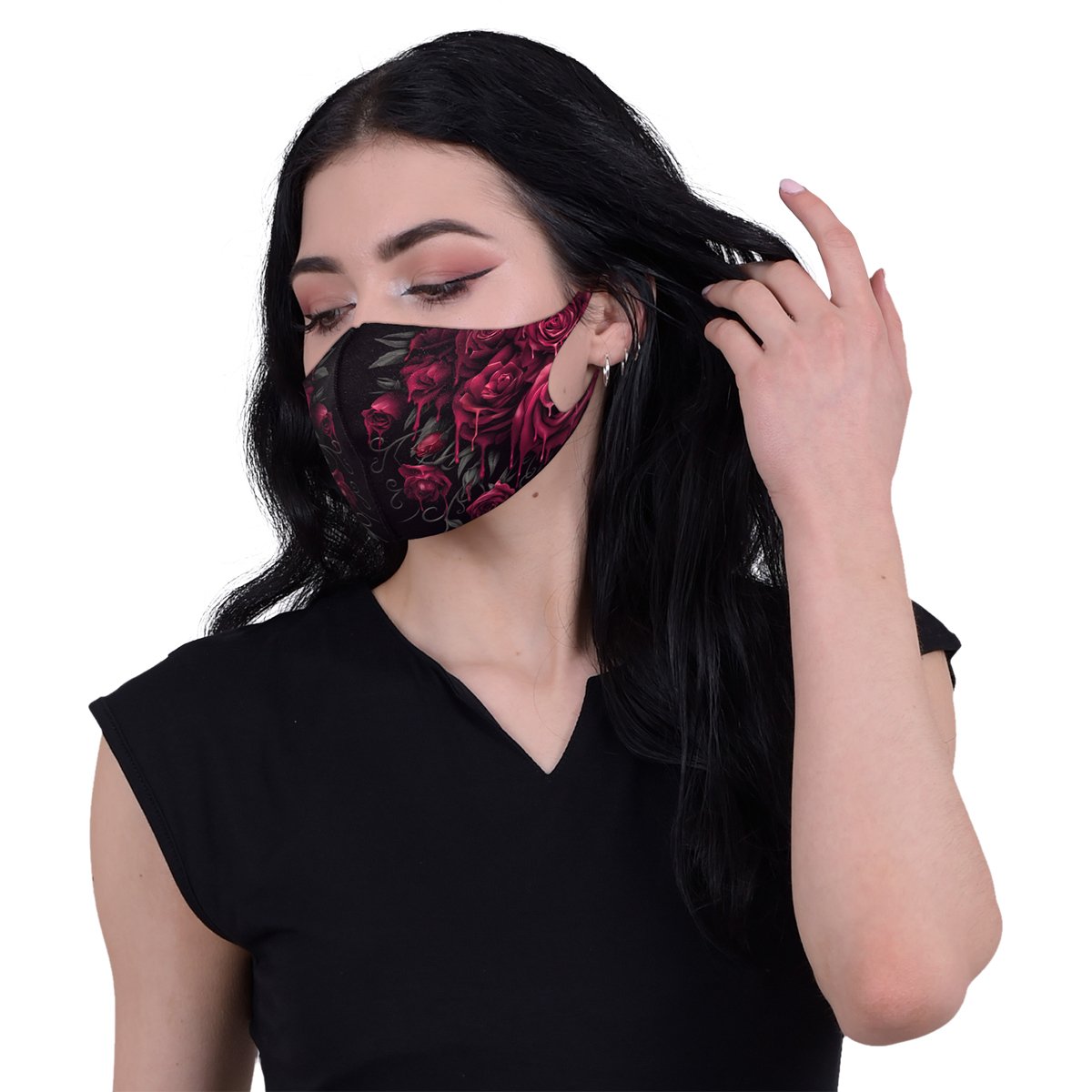 SPIRAL - BLOOD ROSE - FACE MASK