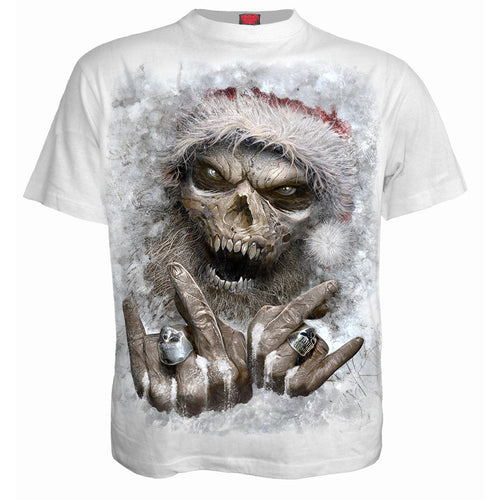 SPIRAL - ROCK SANTA - T-SHIRT WEISS