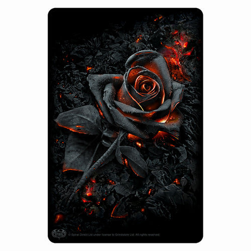 SPIRAL - BURNT ROSE - GREET TIN METAL CARDS