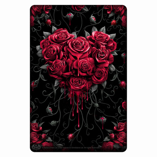 SPIRAL - BLEEDING HEART - GREET TIN METAL CARDS