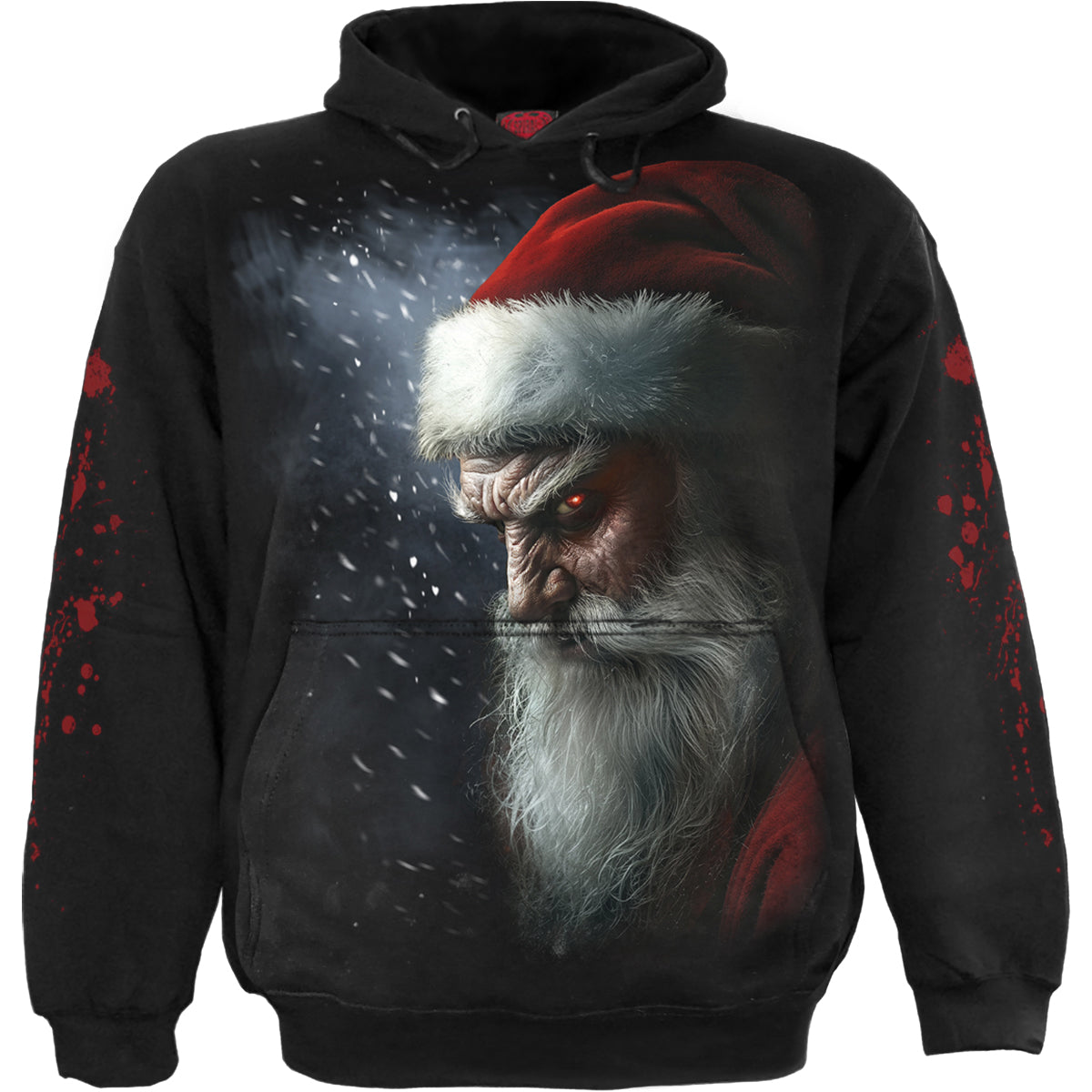 SPIRAL - NAUGHTY OR NICE SANTA - Hoody Black
