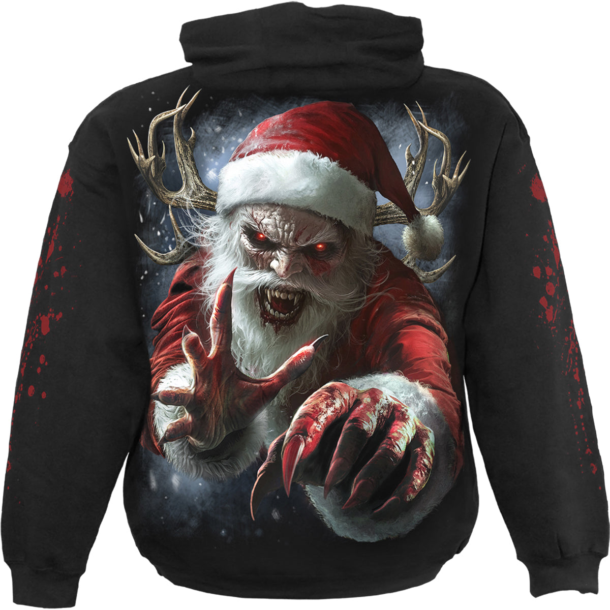 SPIRAL - NAUGHTY OR NICE SANTA - Bluza czarna