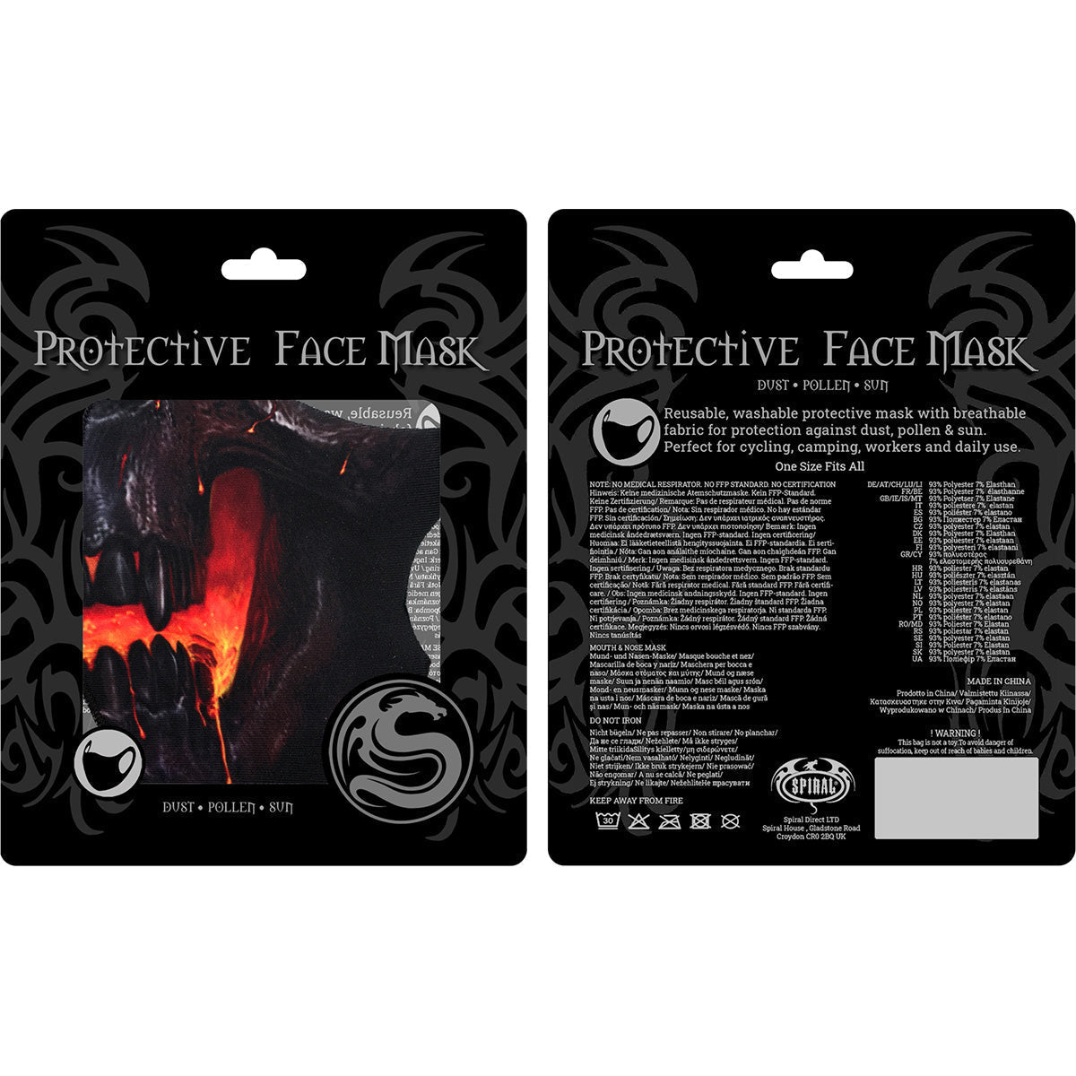 SPIRAL - SKULL LAVA - FACE MASK
