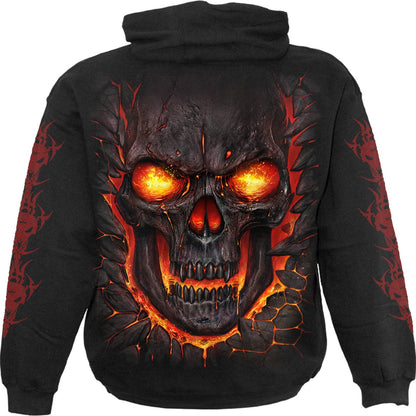SKULL LAVA - Hoody Black - Spiral USA